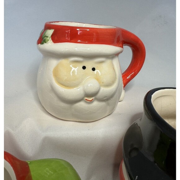Royal Norfolk Christmas Mug Set Santa Polar Bear And 2 Snowmen Set Of 4 - Picture 6 of 11